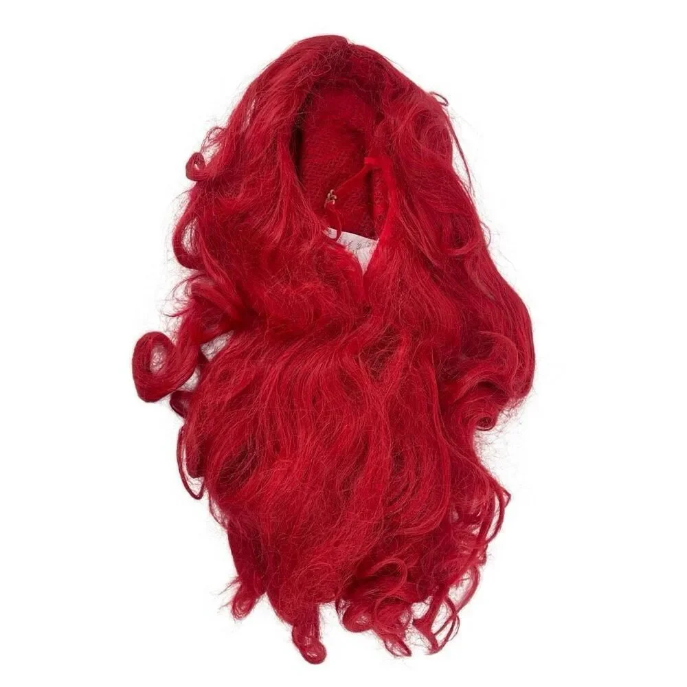 Disney Princess The Little Mermaid Ariel Red Deluxe Wig Kids Ages 4+ Halloween - Picture 9 of 14